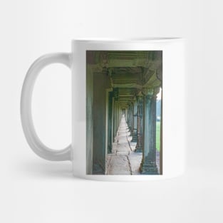 Pillars Along The Gallery, Angkor Wat Mug